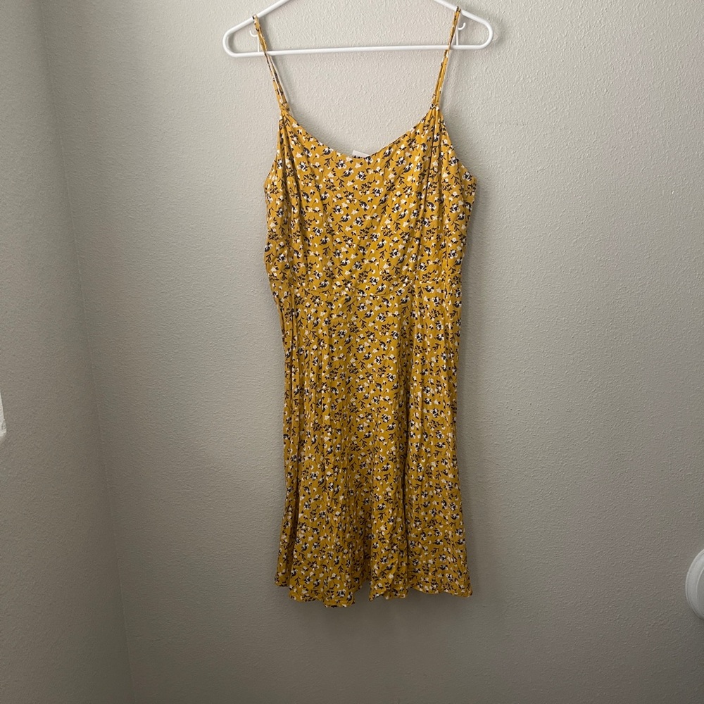 Old Navy Yellow Floral Mini Dress